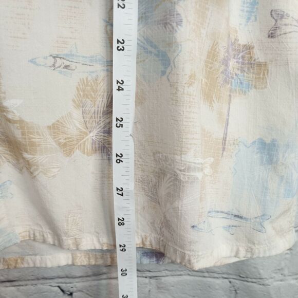 Campia Moda Hawaiian Button Up Shirt Palm Trees Fish Design Men’s Size XL - Picture 6 of 8